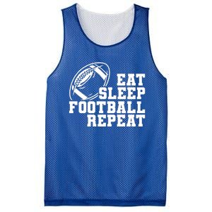 Eat Sleep Football Repeat Mesh Reversible Basketball Jersey Tank