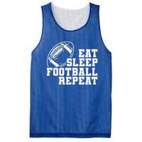 Eat Sleep Football Repeat Mesh Reversible Basketball Jersey Tank