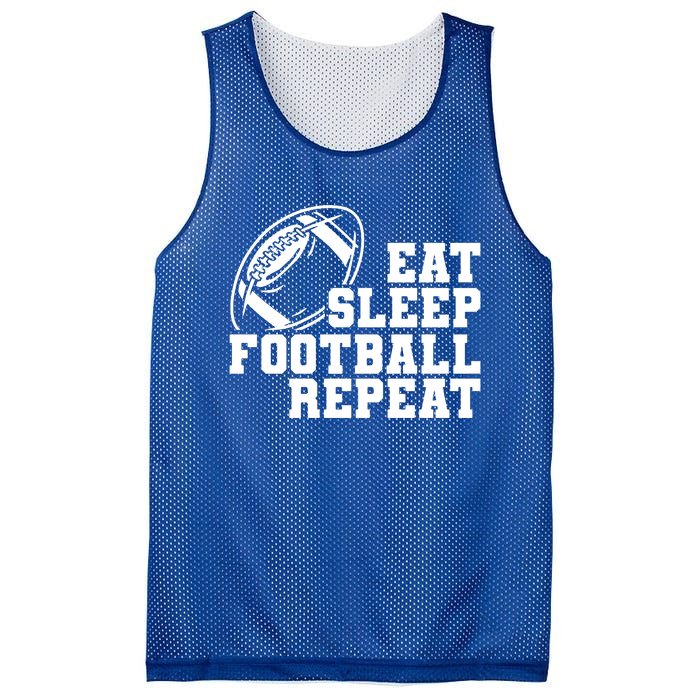 Eat Sleep Football Repeat Mesh Reversible Basketball Jersey Tank