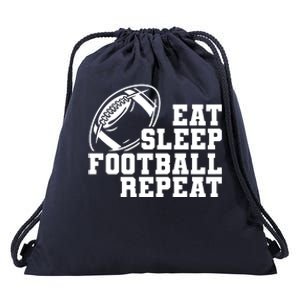 Eat Sleep Football Repeat Drawstring Bag