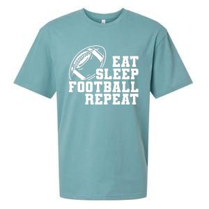 Eat Sleep Football Repeat Sueded Cloud Jersey T-Shirt