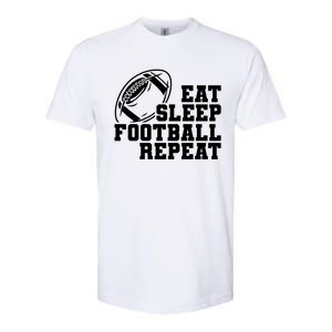 Eat Sleep Football Repeat Softstyle CVC T-Shirt