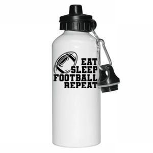 Eat Sleep Football Repeat Aluminum Water Bottle