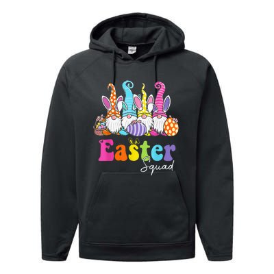 Easter Squad Family Matching Easter Day Bunny Egg Hunt Group Performance Fleece Hoodie