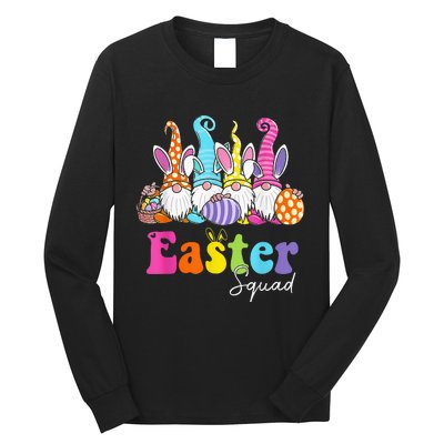 Easter Squad Family Matching Easter Day Bunny Egg Hunt Group Long Sleeve Shirt