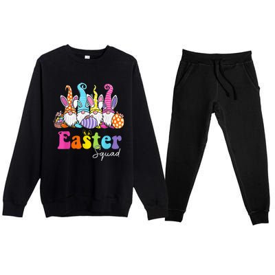 Easter Squad Family Matching Easter Day Bunny Egg Hunt Group Premium Crewneck Sweatsuit Set