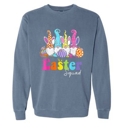 Easter Squad Family Matching Easter Day Bunny Egg Hunt Group Garment-Dyed Sweatshirt