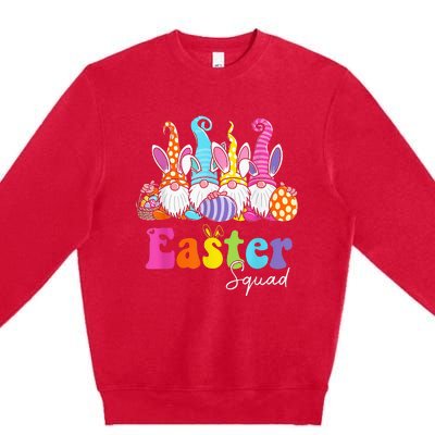 Easter Squad Family Matching Easter Day Bunny Egg Hunt Group Premium Crewneck Sweatshirt