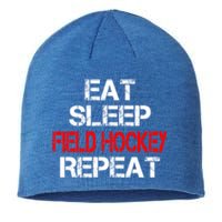 Eat Sleep Field Hockey Repeat Highschool Sport Activity Meaningful Gift Sustainable Beanie