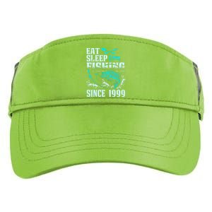 Eat Sleep Fishing Since 1999 18 Years Old Gift Adult Drive Performance Visor