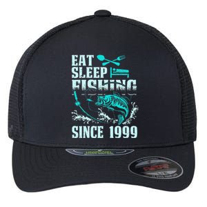 Eat Sleep Fishing Since 1999 18 Years Old Gift Flexfit Unipanel Trucker Cap