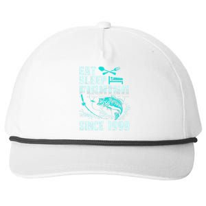 Eat Sleep Fishing Since 1999 18 Years Old Gift Snapback Five-Panel Rope Hat