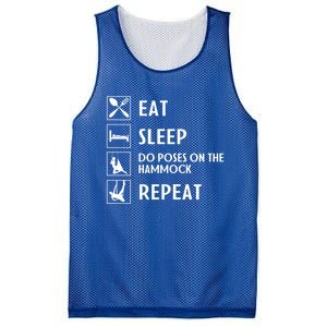 Eat Sleep Flying Yoga Repeat Aerial Yoga Humor Gift Mesh Reversible Basketball Jersey Tank