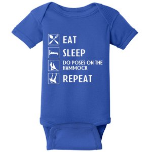 Eat Sleep Flying Yoga Repeat Aerial Yoga Humor Gift Baby Bodysuit