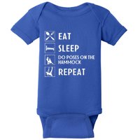 Eat Sleep Flying Yoga Repeat Aerial Yoga Humor Gift Baby Bodysuit