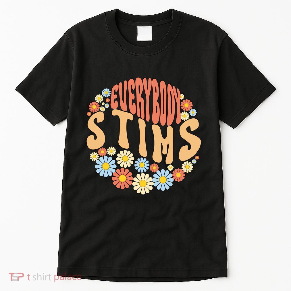 Everybody Stims Floral Retro Flower Tall T-Shirt