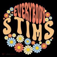 Everybody Stims Floral Retro Flower Premium T-Shirt