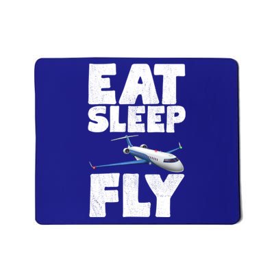 Eat Sleep Fly Aviator Flying Aircraft Gift Mousepad