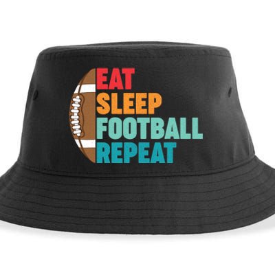 Eat Sleep Football Repeat For Teens Boy Girl Wo Sustainable Bucket Hat