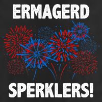 Ermagerd Sperklers Funny 4th Of July Fireworks Cool Comfort Performance Bucket Hat