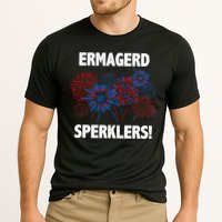Ermagerd Sperklers Funny 4th Of July Fireworks Cooling Performance Crew T-Shirt