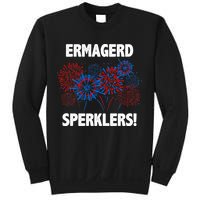 Ermagerd Sperklers Funny 4th Of July Fireworks Sweatshirt
