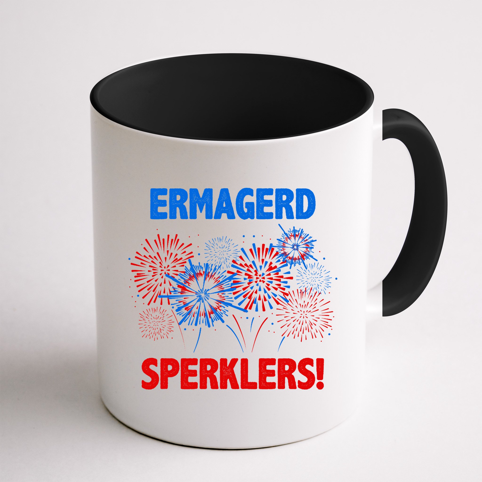 Ermagerd Sperklers Funny 4th Of July Fireworks Mug