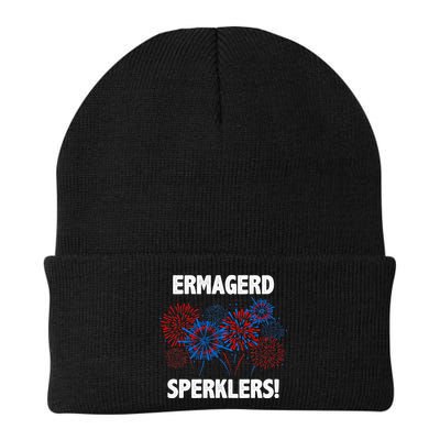 Ermagerd Sperklers Funny 4th Of July Fireworks Beanie