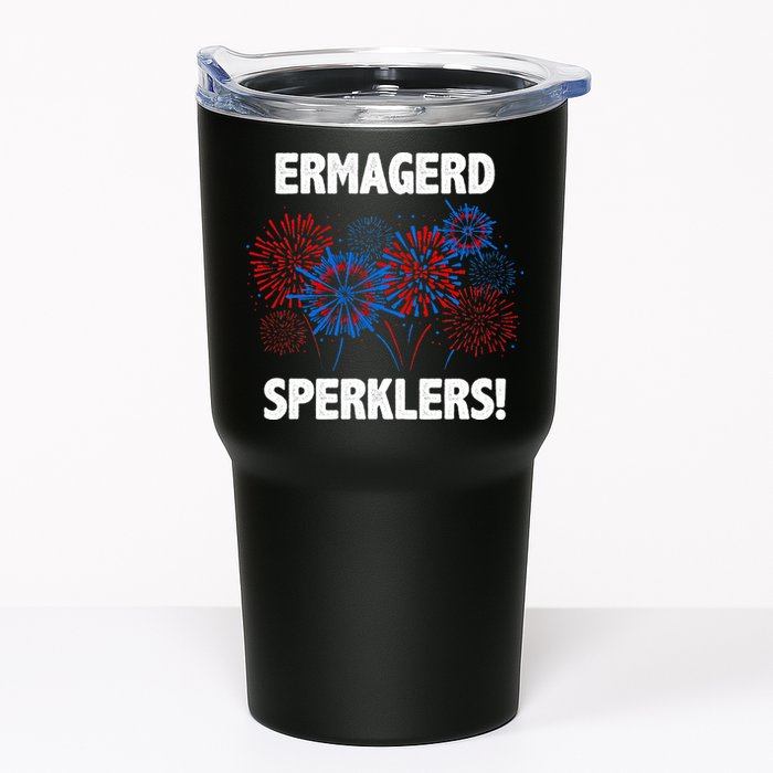Ermagerd Sperklers Funny 4th Of July Fireworks Tumbler