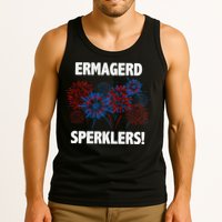 Ermagerd Sperklers Funny 4th Of July Fireworks Tank Top