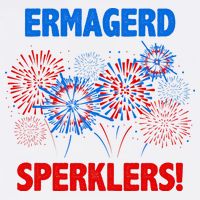 Ermagerd Sperklers Funny 4th Of July Fireworks Garment-Dyed Sweatshirt