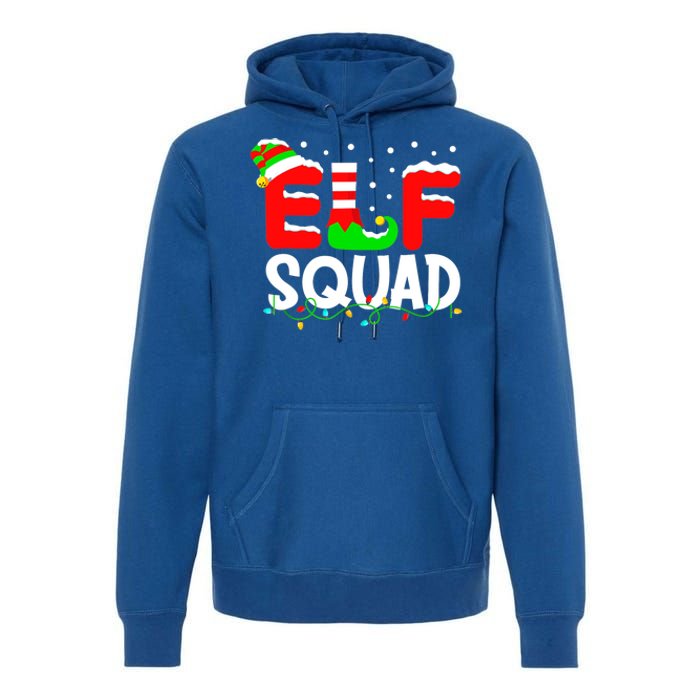 Elf Squad Funny Group Family Matching Christmas Pajamas Xmas Gift Premium Hoodie