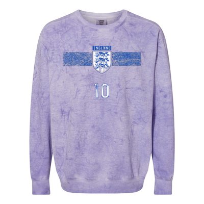 England Soccer Fans English Pride Colorblast Crewneck Sweatshirt