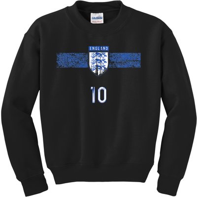 England Soccer Fans English Pride Kids Sweatshirt