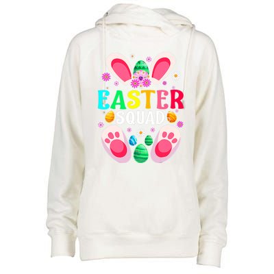 Easter Squad Family Matching Easter Day Bunny Egg Hunt Group Gift Womens Funnel Neck Pullover Hood