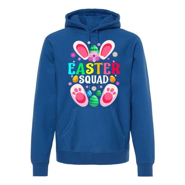 Easter Squad Family Matching Easter Day Bunny Egg Hunt Group Gift Premium Hoodie