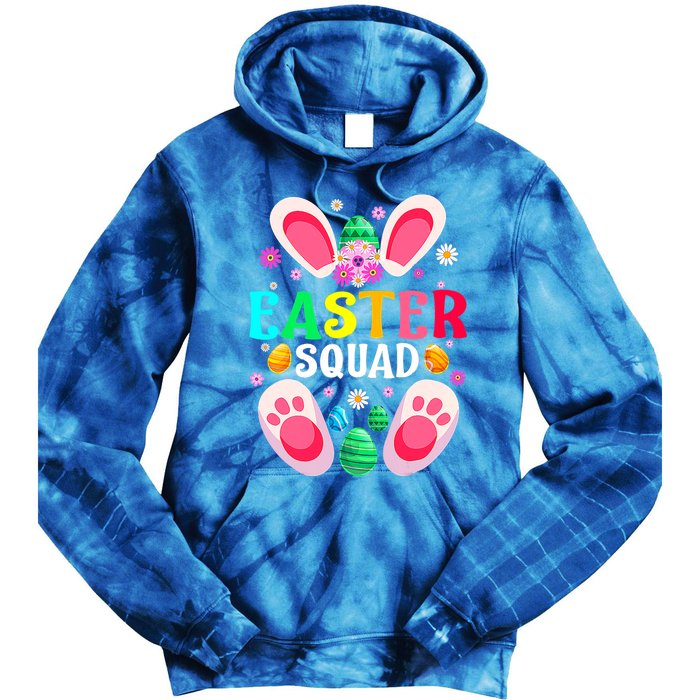 Easter Squad Family Matching Easter Day Bunny Egg Hunt Group Gift Tie Dye Hoodie