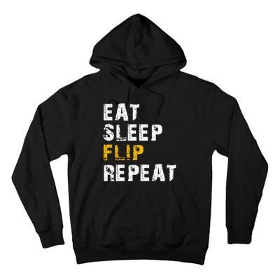 Eat Sleep Flip Repeat Tall Hoodie