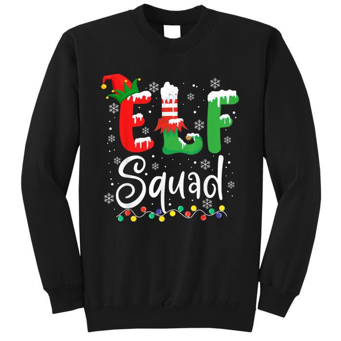 Elf Squad Funny Elf Family Christmas Matching Pajamas Xmas Sweatshirt