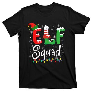 Elf Squad Funny Elf Family Christmas Matching Pajamas Xmas T-Shirt