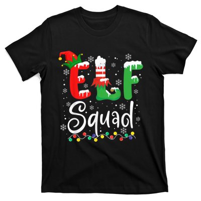 Elf Squad Funny Elf Family Christmas Matching Pajamas Xmas T-Shirt