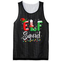 Elf Squad Funny Elf Family Christmas Matching Pajamas Xmas Mesh Reversible Basketball Jersey Tank