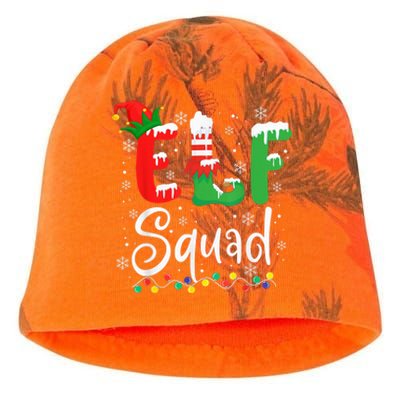 Elf Squad Funny Elf Family Christmas Matching Pajamas Xmas Kati - Camo Knit Beanie