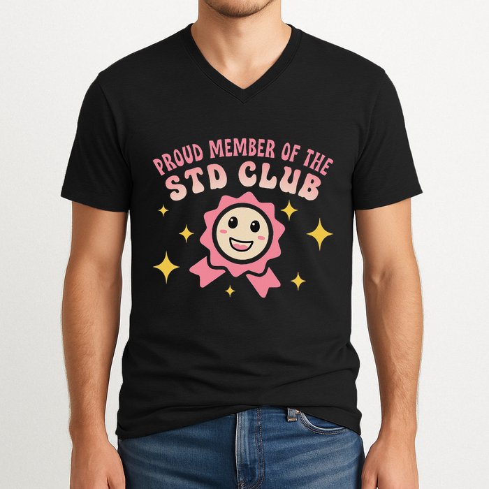 Embarrassing Std Funny Inappropriate Hilarious V-Neck T-Shirt