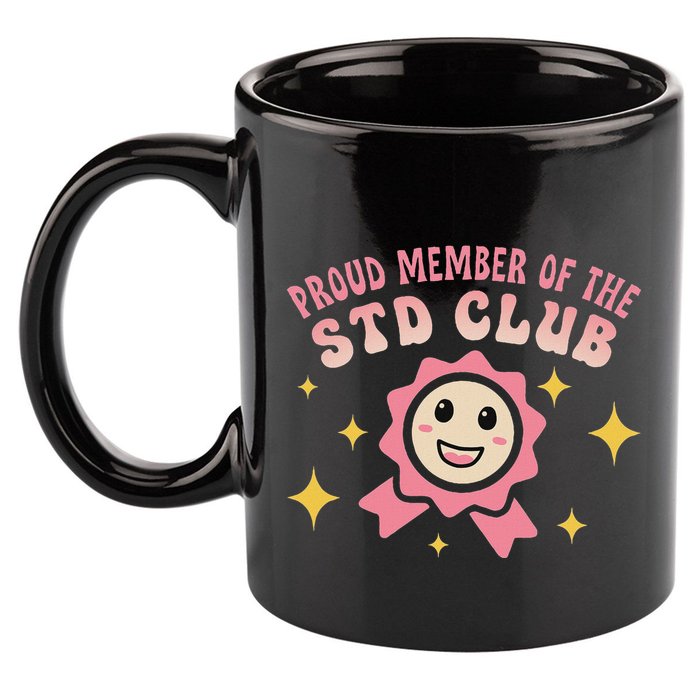 Embarrassing Std Funny Inappropriate Hilarious 11oz C Handle Ceramic Mug
