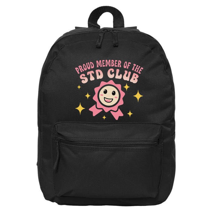 Embarrassing Std Funny Inappropriate Hilarious 16 in Basic Backpack