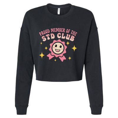 Embarrassing Std Funny Inappropriate Hilarious Cropped Pullover Crew