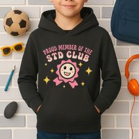 Embarrassing Std Funny Inappropriate Hilarious Kids Hoodie