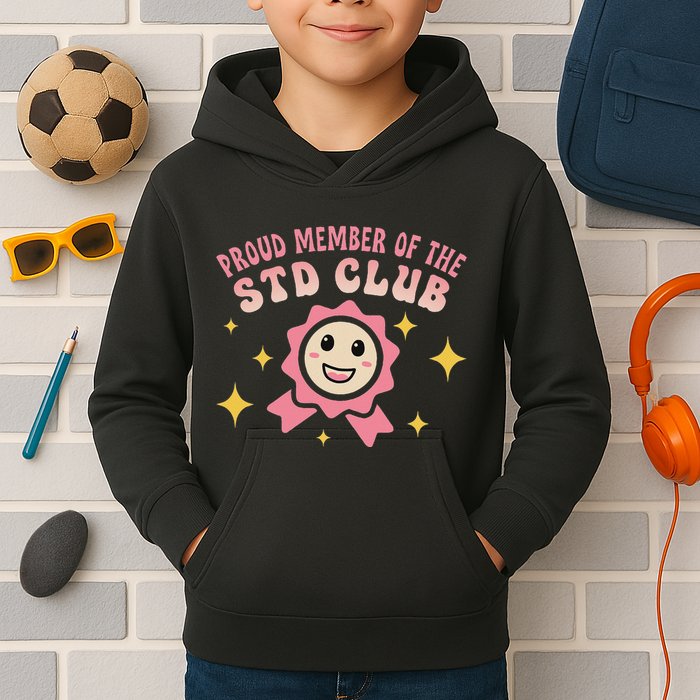 Embarrassing Std Funny Inappropriate Hilarious Kids Hoodie