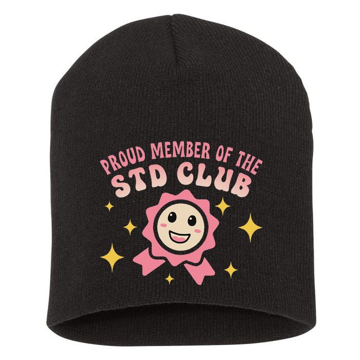 Embarrassing Std Funny Inappropriate Hilarious Short Acrylic Beanie